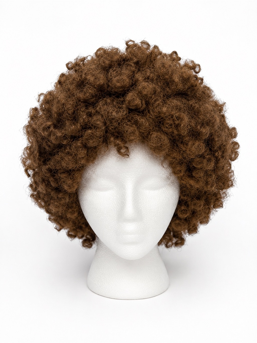 Brown Curly Hair Bun Piece for Women